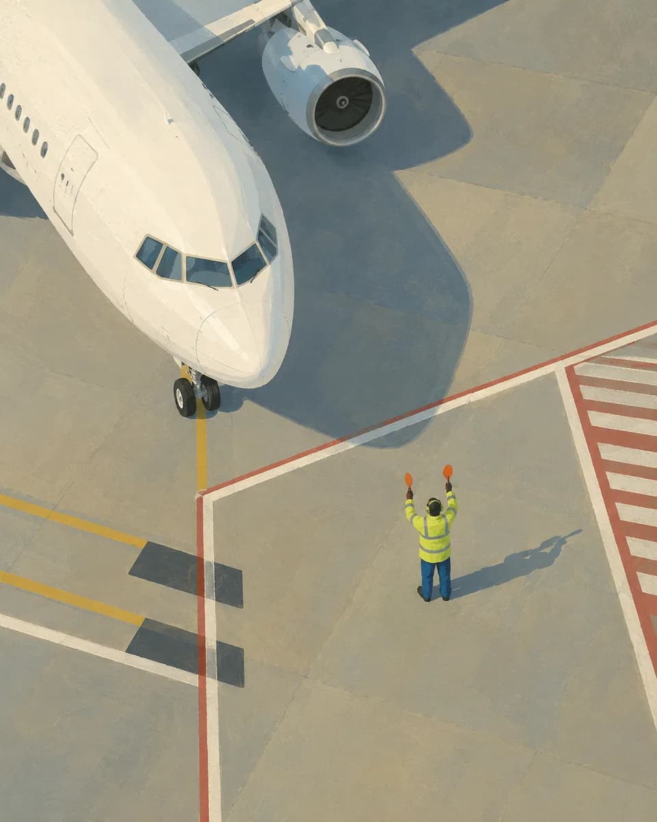 Aviation sector illustration.