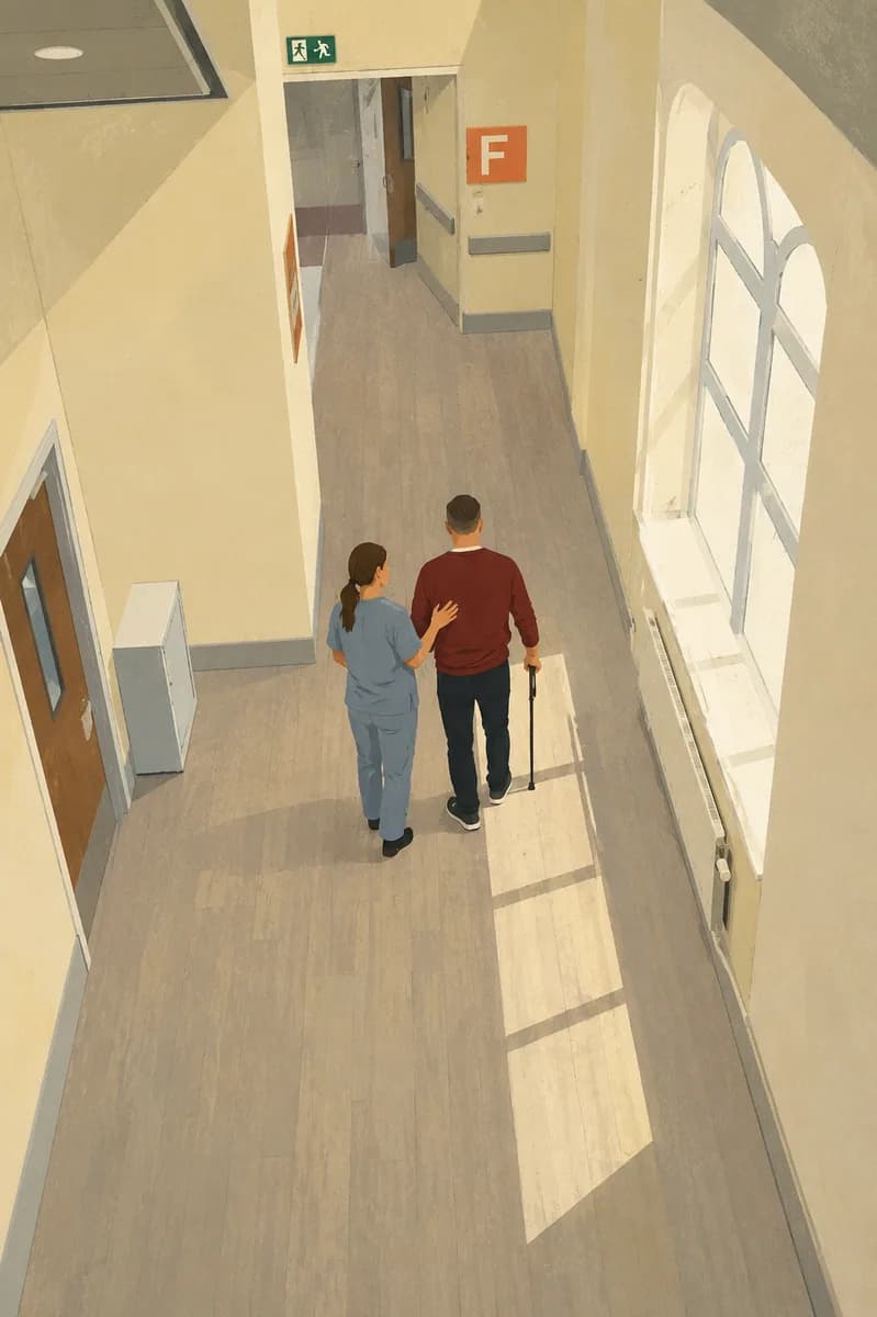 Healthcare sector illustration.